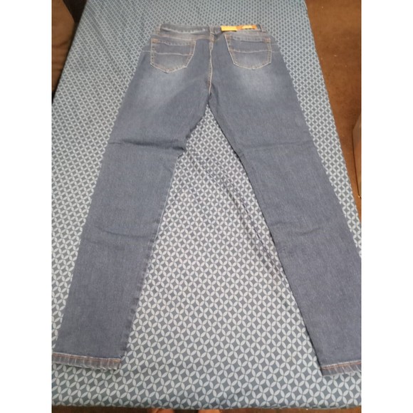JEANS STRETCH DENIM BLUE, H2 XA 198 SIZE 9, WAIST 31 SKINNY, Butt LIFTING - Picture 5 of 9